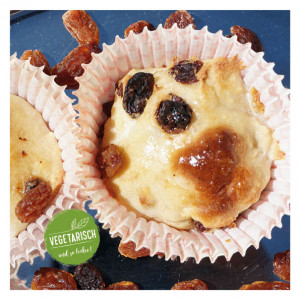Pickert – Muffins mit Rosinen